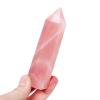 10Pcs 2.76-3.15in Rose Quartz Crystal Points, Healing Stones for Energy, Meditation, Chakra Balancing, Reiki, Yoga & Home Decor, Ideal for Grids & Gift view 2