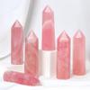 10Pcs 2.76-3.15in Rose Quartz Crystal Points, Healing Stones for Energy, Meditation, Chakra Balancing, Reiki, Yoga & Home Decor, Ideal for Grids & Gift view 3