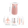 1Set Nail Care Kit Nail Trimmer with Non Slip Handle Rounded Clippers for Safe Grooming for Boy Girl for view 2