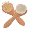 2Pcs Scalp Scrubber Soft Natural Hair Brush for Gentle Bathing Scalp Massage Portable Design for Newborns Comfortable Safe Hair Care view 1