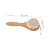 2Pcs Scalp Scrubber Soft Natural Hair Brush for Gentle Bathing Scalp Massage Portable Design for Newborns Comfortable Safe Hair Care view 2
