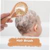 2Pcs Scalp Scrubber Soft Natural Hair Brush for Gentle Bathing Scalp Massage Portable Design for Newborns Comfortable Safe Hair Care view 4