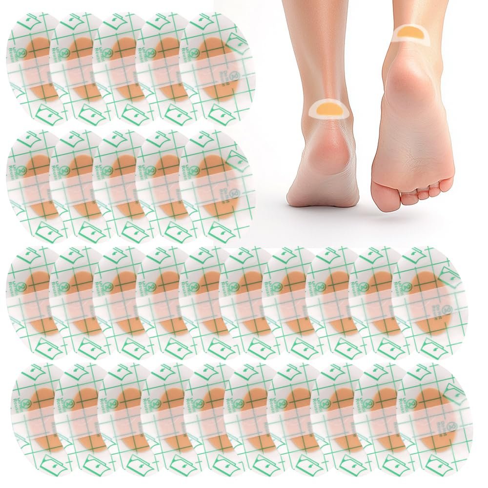 120 Pcs Self Adhesive Heel Anti Wear Sticker, Upgrade Transparent Waterproof Self-Adhesive Heel Protectors for Prevent Heels Rubbed and Discomfort, Invisible Thin Pads, for High Heels Sports Shoe