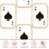 Grencian 60Pcs Casino Cards Party Paper Plates 10" x 6.5" Las Vegas Poker Paper Plates Ace of Spades Disposable Tableware for Casino Game Nights Party Decorations view 3