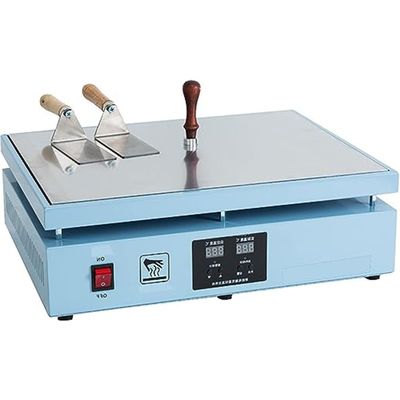 Cellophane Wrapping Machine Manual Cellophane Overwrapping Machine Desktop Heating Sealing Machine Perfume Cosmetics Poker Box,Blue (Blue)