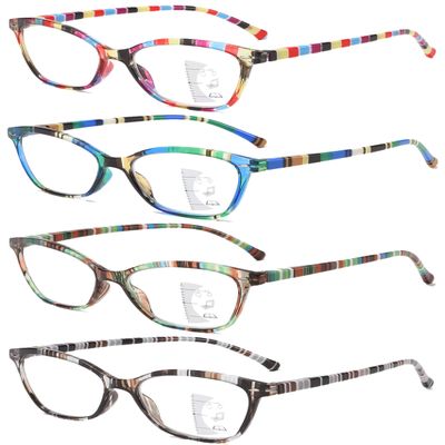 JOON-joon Progressive Multifocus Reading Glasses for Women 4 Pairs Blue Light Blocking Progressive Multifocus Readers +2.0