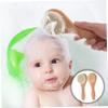 2Pcs Scalp Scrubber Natural Hair Brush for Gentle Scalp Massage Soft Comfortable Shampoo Brush for Cradle Cap Treatment Compact Portable Design view 3