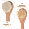 2Pcs Scalp Scrubber Natural Hair Brush for Gentle Scalp Massage Soft Comfortable Shampoo Brush for Cradle Cap Treatment Compact Portable Design view 4