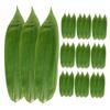 Cabilock Bamboo Leaves Sushi Plate Decoration 100pcs Japanese Food Mat for Sashimi Fresh Cooking and Sushi Presentation Authentic Decorative Leaf and Dishes view 1