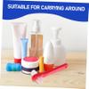 BCOATH Small Portable Denture Brush Set 4PCS Travel Size Cleaning Brushes for Adults Soft Bristles for Dentures and Oral view 3