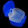 BENBOR Dentures Case,Denture Box Effective Compact False Teeth Full Protection Denture Bath Box for Trip Dark Blue view 3