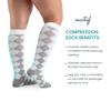 Motif Medical, Maternity Compression Socks, Postpartum Compression Clothing, Women's Knee High Socks, Argyle - X-Large view 4
