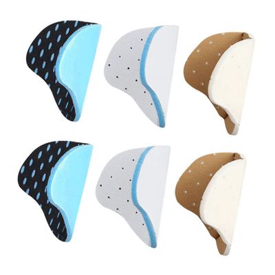 BIUDECO 3 Pairs Self-Adhesive Shoe Heel Pads Wear-Resistant Protective Cushions for Sneakers and High Heels Size S for Preventing Blisters and Slipping