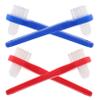 HOODANCOS Portable Denture Cleaning Brush Set 4PCS Small Soft Bristle Toothbrushes for Gentle Cleaning Travel Size Adult Toothbrush for Dentures and Oral Care view 1