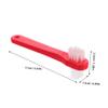DECORNIJIA 4pcs Portable Denture Cleaning Brush Extra Soft Toothbrushes Small Brush Set for Denture Teeth Travel Toothbrush Family view 2