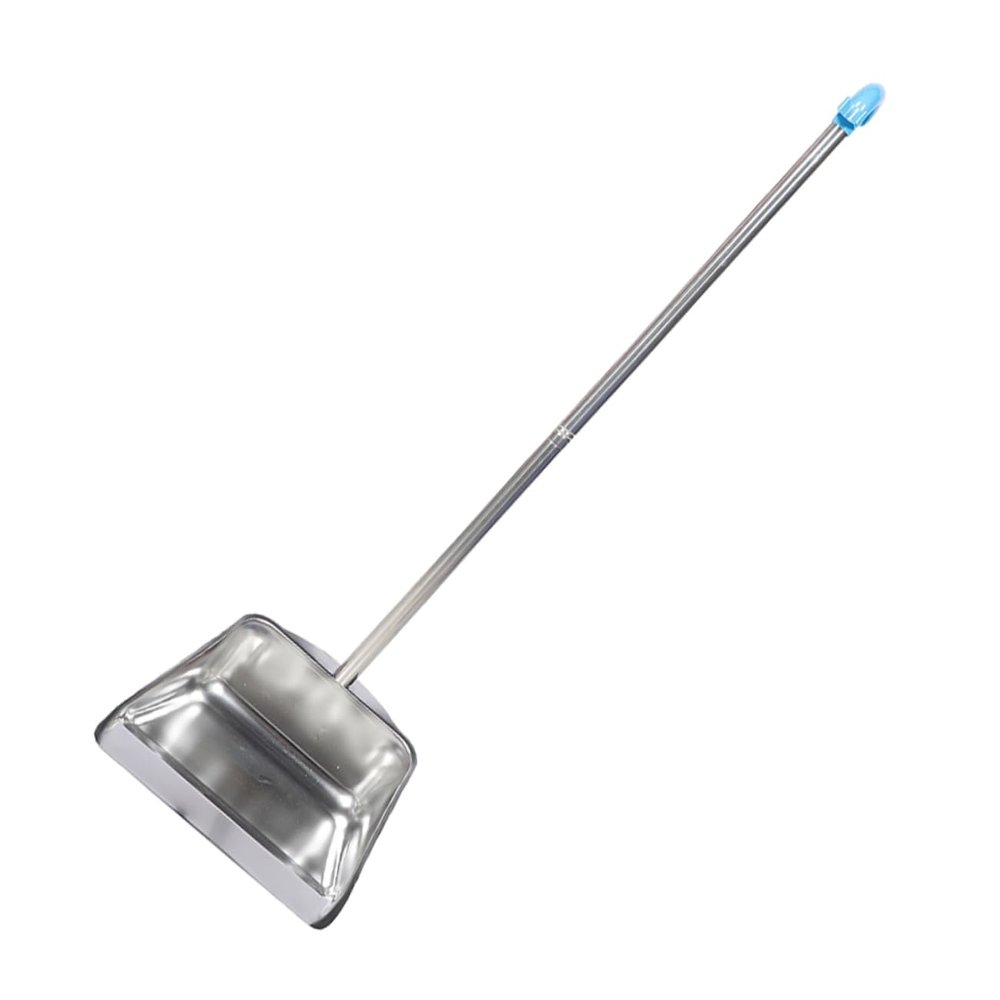 NOLITOY Ergonomic Stainless Steel Dustpan Long Handle Heavy Duty Cleaning Bucket for Kitchen Home