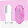 NIYANGLE 9Pcs Silicone Finger Toothbrush for Oral Cleaning Brush with Storage Box Safe Soft Silicone for Gums for Teething Relief Years view 2