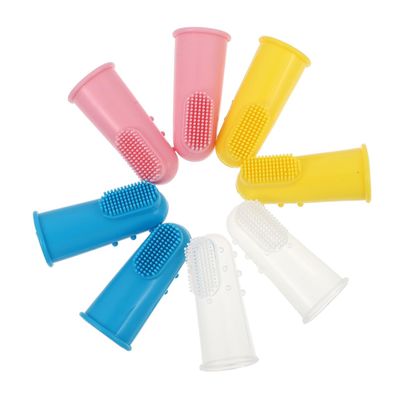 Anneome 12pcs Finger Brush for Boy Girl Finger Toothbrush Gentle Newborn Brush for Cleaning Gums and Teeth