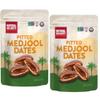 Natural Delights Medjool Dates Pitted - Non-GMO Verified Fruit, Good Source of Fiber & Potassium, Naturally Sweet, Snack for On-The-Go, Large & Plump Dates - 8 oz Pouch (Pack of 2) view 1