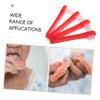 minkissy 4pcs Dual-Head Denture Cleaning Brush Set Portable Toothbrush for Dentures Travel Size Care Tool Soft Bristles for Adults view 4