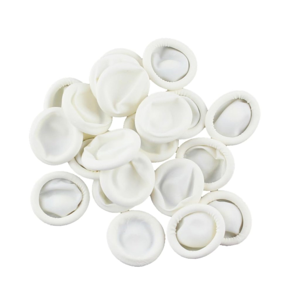 minkissy Nail Covers Fingertip Sleeves for Cooking White Hand Protector Medium DIY Manicure Tool