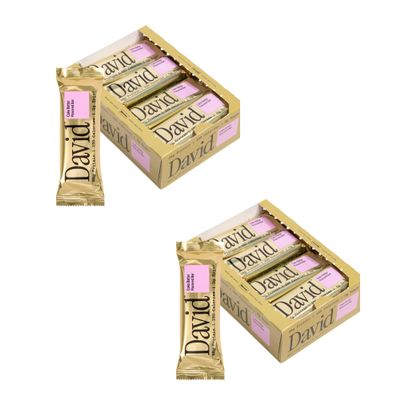 David Protein Bar, Cake Batter, 24 Protein Bars | 28g of Protein | 150 Calories | 0g of Sugar - High Protein, Low Carb, Gluten Free Protein Bar, Pack of 24