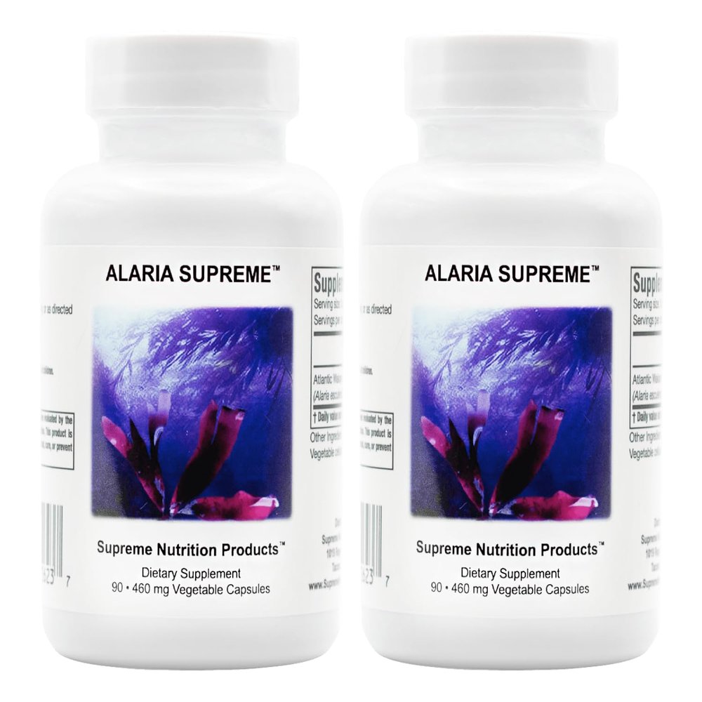 Supreme Nutrition Alaria Supreme, 90 Pure Atlantic Wakame Vegetarian Capsules (Pack of 2)