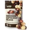Snackathon Chocolate Covered Espresso Beans, 4 Chocolate Blend (Dark, Milk, White, Marbled), Bulk 1 Pound Bag, Gourmet Snack for Coffee Lovers view 1