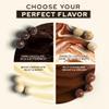 Snackathon Chocolate Covered Espresso Beans, 4 Chocolate Blend (Dark, Milk, White, Marbled), Bulk 1 Pound Bag, Gourmet Snack for Coffee Lovers view 2
