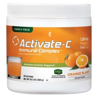 Activate-C Immune Complex - Orange Blast - Family Size 10.5oz - 60 Servings