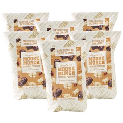Moose Munch Premium Popcorn Salted Caramel 6-Pack