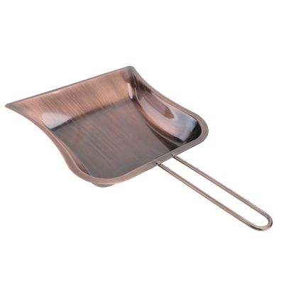 HAKIDZEL Brass Dustpan Handcrafted Sturdy Small Dustpan for Home Cleaning for Desktop Use and Decorative Display