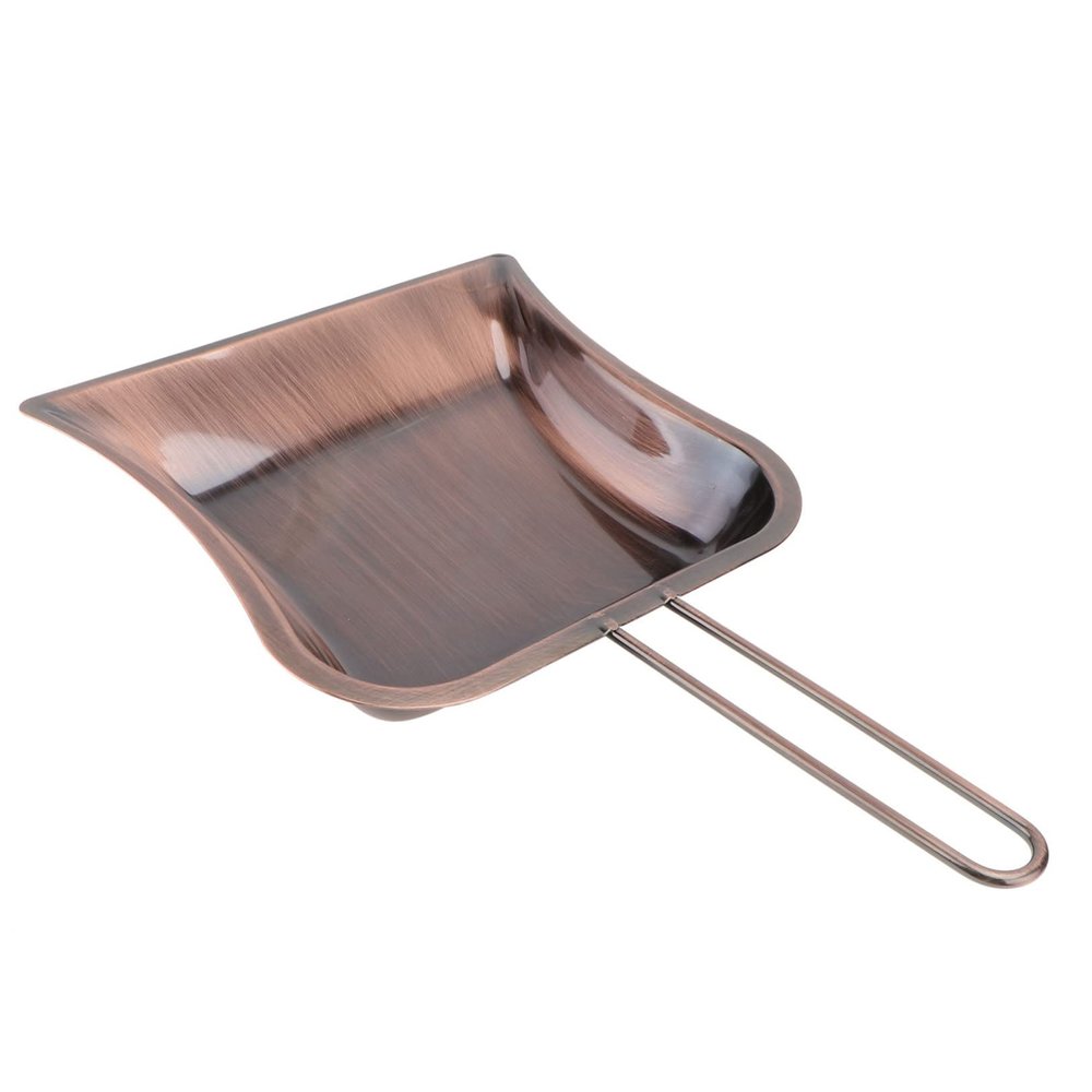 HAKIDZEL Brass Dustpan Handcrafted Sturdy Small Dustpan for Home Cleaning for Desktop Use and Decorative Display