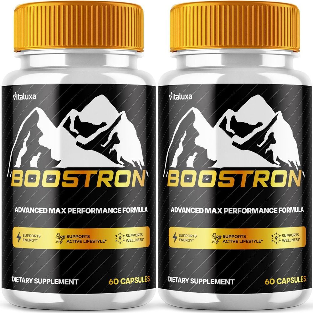 (2 Pack) Boostron Supplement Pills, Boostrom Capsules - Bostron Maximum Strength Performance Blend Premium Advanced Formula All Natural Ingredients, Boostro Formula Health Support Energy (120 Ct)