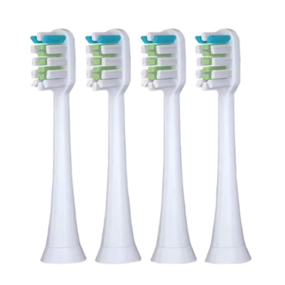 Replacement Toothbrush Head, Compatible for Konka R6/R8/R9/G3/G5 Sonic Electric Toothbrush(White 4PCS)