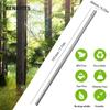 Metallic Silver Solid Paper Drinking Straws, 100 Pack Disposable Shiny Foil Straws for Cocktails, Coffee Bar, Wedding, Birthday Party Decor & Cake Pops view 3