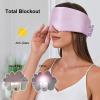 100% Mulberry Silk Sleep Mask for Women & Men Beauty Sleep, Adjustable Blindfold Silk Eye Mask for Sleeping Side Sleepers, Soft Pressure-Free Design for Home, Travel, Office, Nap view 4