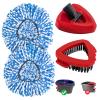 Mop Replacement Heads for O Cedar RinseClean 2 Tank System,2 Microfiber Mop Head Refills,1 Scrubber mophead and 1 Mops Base Combo Set for O-Cedar 2 Tank,MOp Replace Heads for Wet/Dry Floor Cleaning