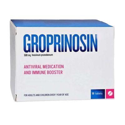 Formula Groprinosin 50TBS 500mg, European Version, Immune Support Formula, Daily Wellness & Recovery