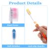 100 Pack Bulk Toothbrush Package with Covers Premium Quality Individually Wrapped Tooth Brushes, Soft Bristle Toothbrushes for Adults & kids, Hygienic Cap for Donations, Travel, Hotels, Homeless view 3
