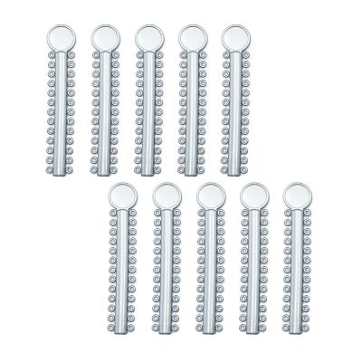 1040 pcs Orthodontic Ligature Ties Braces Rubber Bands O-Ring, Silver