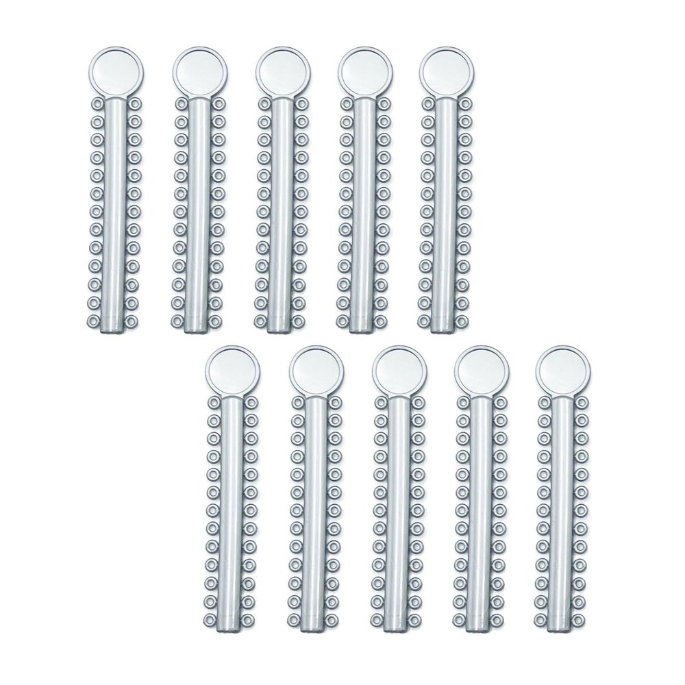 1040 pcs Orthodontic Ligature Ties Braces Rubber Bands O-Ring, Silver