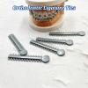 1040 pcs Orthodontic Ligature Ties Braces Rubber Bands O-Ring, Silver view 4