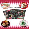 qiqee 64Pcs Christmas Treat Paper Bags Black Mini Xmas Party Candy Goodie Snack Bags For Holiday Gift Giving (64 Stickers 5"x3"x9.5") view 3