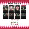 qiqee 64Pcs Christmas Treat Paper Bags Black Mini Xmas Party Candy Goodie Snack Bags For Holiday Gift Giving (64 Stickers 5"x3"x9.5") view 4