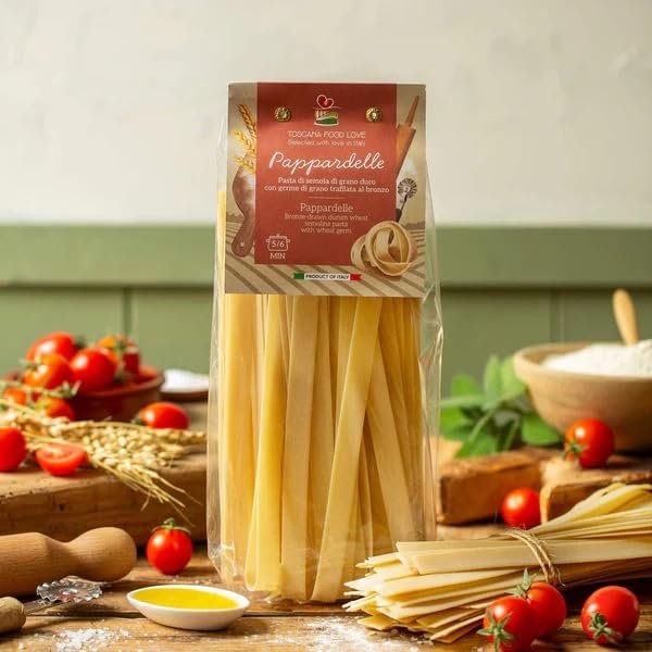 EMILIA FOOD LOVE | Pappardelle with Wheat Germ (2 Pack) 2x17.6oz (2x500g) - italian pasta (tuscan)
