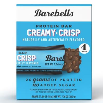Bareballs Protein Bars, Creamy Crisp, 20g High Protein, 1.9oz, 4 Count