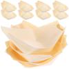 Tofficu 100PCS Disposable Wood Boat Plates Dishes: Sushi Boat Plates for Appetizers, Salad, Dessert | Small Boats Serving Trays, Bamboo Wooden Plate (8.5x6cm) view 1