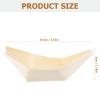 Tofficu 100PCS Disposable Wood Boat Plates Dishes: Sushi Boat Plates for Appetizers, Salad, Dessert | Small Boats Serving Trays, Bamboo Wooden Plate (8.5x6cm) view 2
