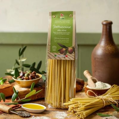 EMILIA FOOD LOVE | Olives Fettuccine (4 Pack) - 4x8.8oz (4x250g) - italian pasta (tuscan)